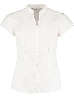 KK Popelínová halenka s límcem 43.0 white model 22461476 - Kustom Kit KK Popelínová halenka s límcem 43.0 white model 22461476 - Kustom Kit