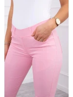 Svetloružové džínsové nohavice Svetloružové džínsové nohavice