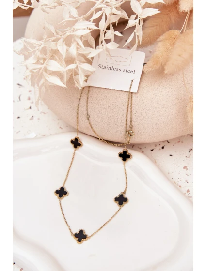 Nerezový řetízek Zlatavě-černý Nerezový řetízek Zlatavě-černý