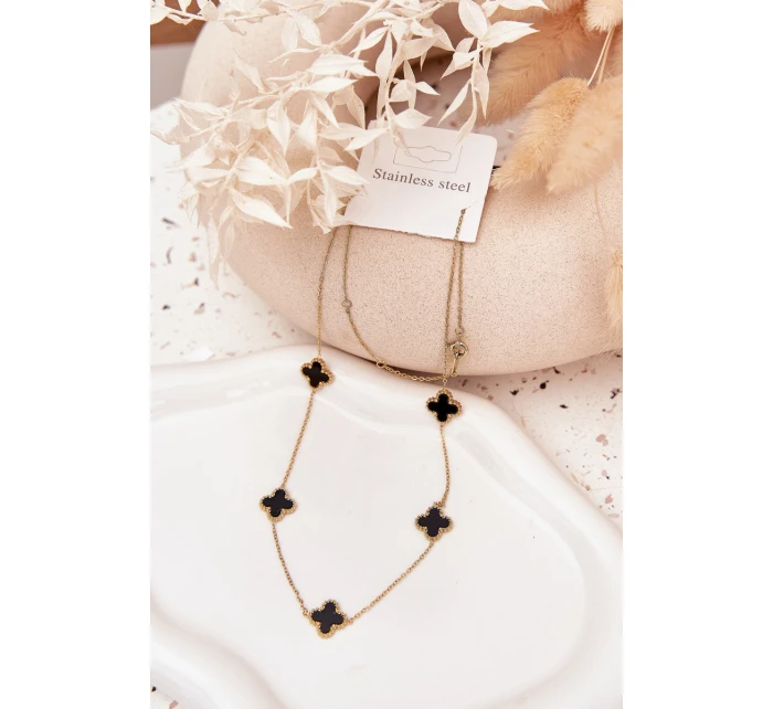 Nerezový řetízek Zlatavě-černý Nerezový řetízek Zlatavě-černý