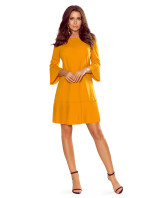 Dámske plisované šaty Numoco LUCY - žlté