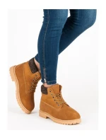 Dámske kožené traperky 37211C - Walkman shoes