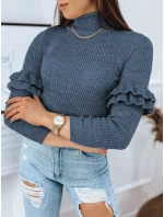 Dámský svetr modrý Dstreet model 21964204 - FashionStreet Dámský svetr modrý Dstreet model 21964204 - FashionStreet