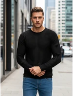 Pánsky čierny sveter FashionStreet WX2312z