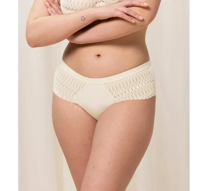 Dámské kalhotky Aura Spotlight Maxi krémové - Triumph