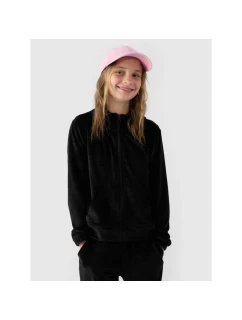 Dívčí velurová mikina s kapucí Junior model 21907483 - 4F