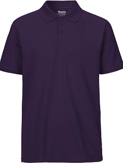 O Pánské piqué polo z bio bavlny purple model 22503733 - Neutral