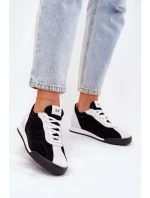 Dámské Kožené Sportovní Boty model 21690049 Černé - Laura Messi