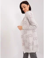 Sweter AT SW jasny fioletowy model 19040901 - FPrice Sweter AT SW jasny fioletowy model 19040901 - FPrice