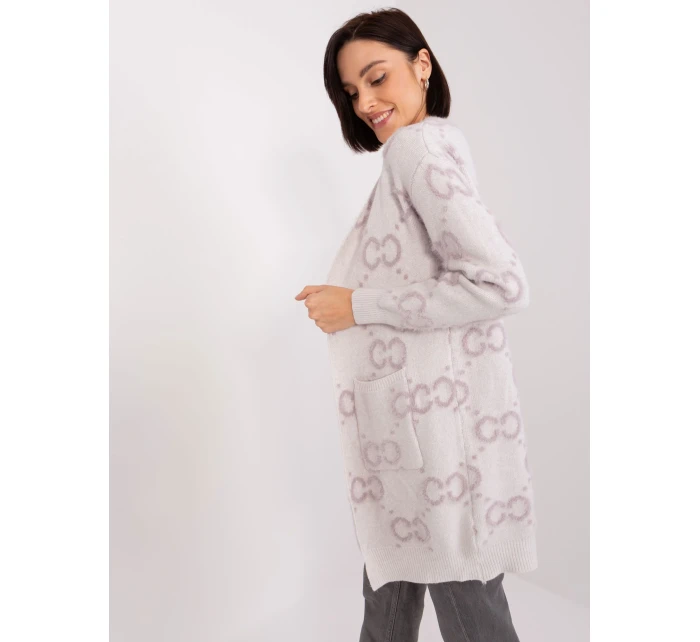 Sweter AT SW jasny fioletowy model 19040901 - FPrice Sweter AT SW jasny fioletowy model 19040901 - FPrice