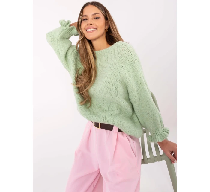 Sweter MI SW model 20849260 pistacjowy - FPrice