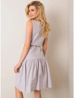 Dámské šaty LK bílá šedá  model 18439339 - FPrice