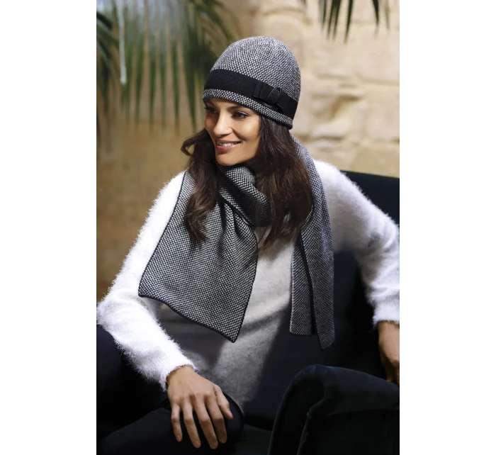 Dámska čiapka Katalonia čiernobiela - Kamea Dámska čiapka Katalonia čiernobiela - Kamea