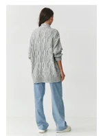 Sveter na gombíky model 217410 Makadamia