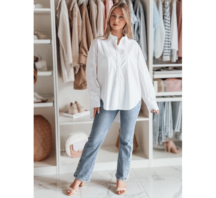 Dámské džínové kalhoty s páskem modré Dstreet model 21985346 - FashionStreet