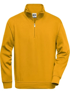 JN Pracovní mikina s 1/4 zipem 02.0 gold yellow model 22529065 - Daiber