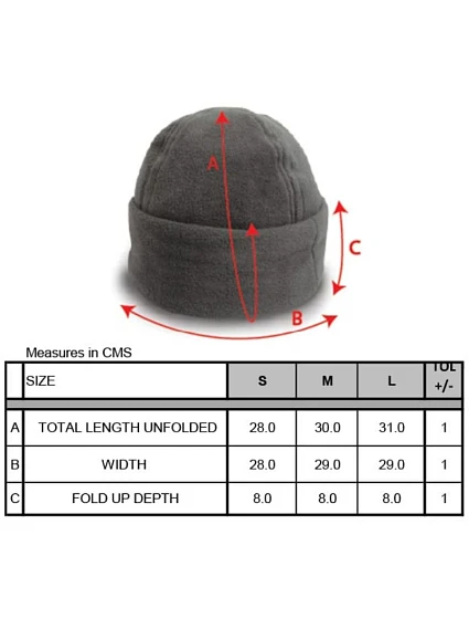 RC Fleecová čepice s širokou manžetou 28. navy model 22424854 - Result Headwear RC Fleecová čepice s širokou manžetou 28. navy model 22424854 - Result Headwear