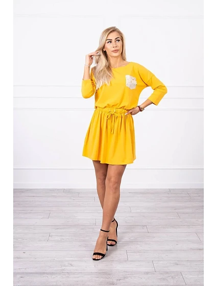 šaty s kapsami model 18743320 - K-Fashion