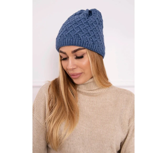 K204 džínsová fleecová čiapka so šiltom