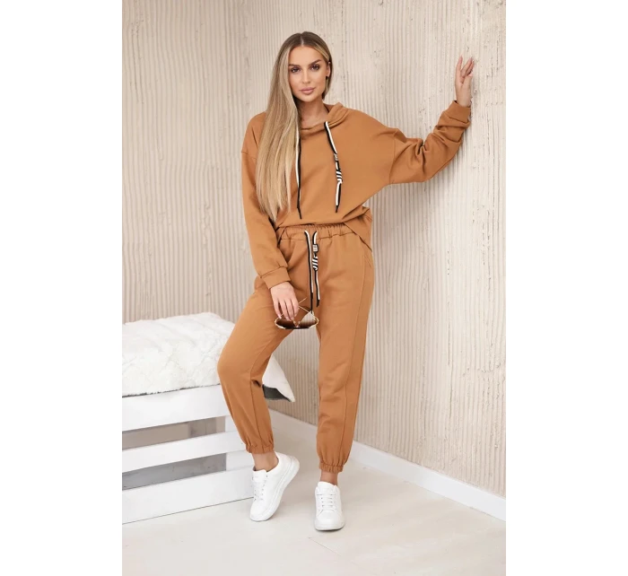 Bavlnená mikina s kapucňou + ťavie nohavice Bavlnená mikina s kapucňou + ťavie nohavice