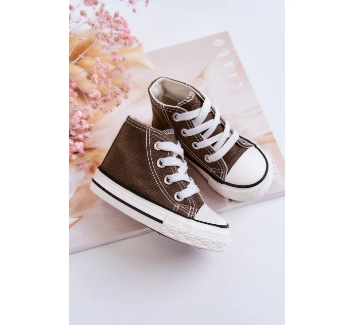 Dětské Vysoké Tenisky Khaki Filemon