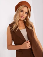 Czapka AT CZ model 18949344 jasny brązowy - FPrice Czapka AT CZ model 18949344 jasny brązowy - FPrice