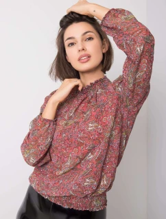 Blúzka D50039F11031A tmavo ružová