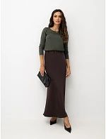 Blúzka D73760M11015AVEN v khaki farbe