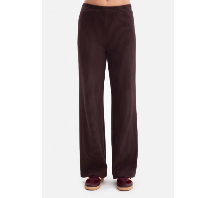 B300 Pletené nohavice - tmavá čokoláda