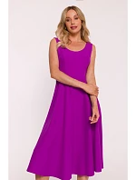 Dámske šaty S424 v levanduľovej farbe – Stylove Dámske šaty S424 v levanduľovej farbe – Stylove