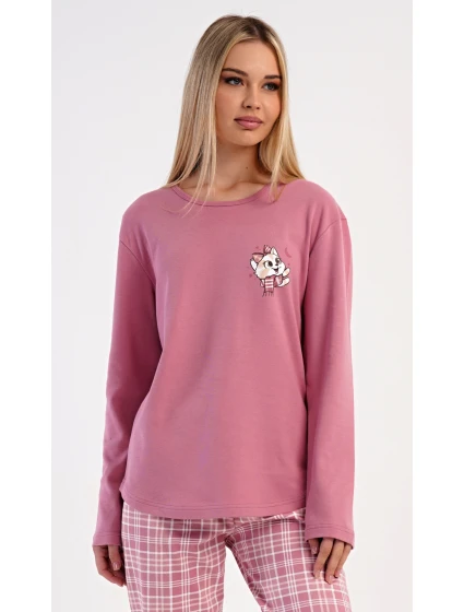 Dámske dlhé pyžamo Cat so šatkou Dámske dlhé pyžamo Cat so šatkou