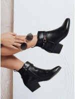 Dámské kozačky s podpatkem černé Dstreet model 21982155 - FashionStreet