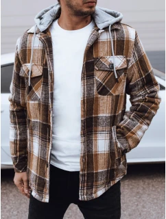 FashionStreet béžová pánska bunda s kapucňou TX4960