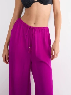 Letné saténové nohavice - ČERVENÉ - TRIUMPH ČERVENÉ - TRIUMPH