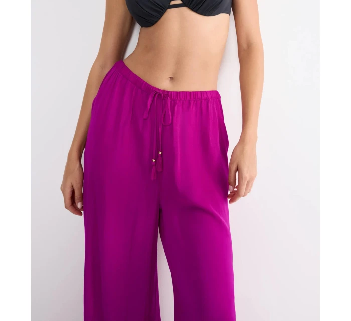 Summer Satin Trousers - RED - TRIUMPH RED - TRIUMPH