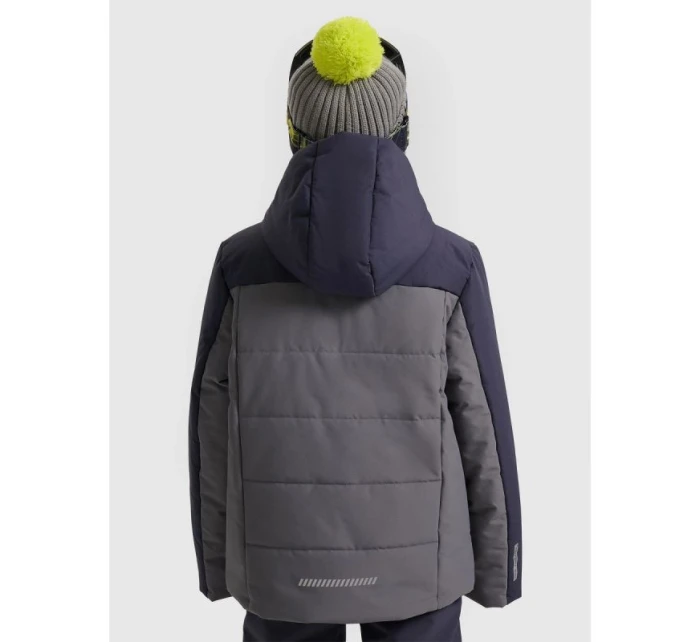 Chlapčenská lyžiarska bunda 5000 s membránou 4F 4FJRAW25TTJAM1064-22S