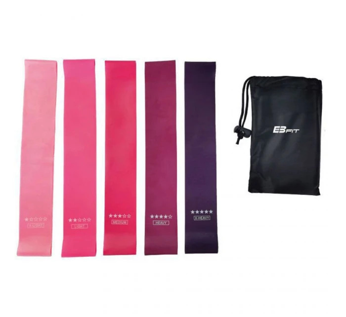 Fitnnes Crosfit mini Band 5v1 cvičebná gumová súprava EB FIT 1028859 Fitnnes Crosfit mini Band 5v1 cvičebná gumová súprava EB FIT 1028859