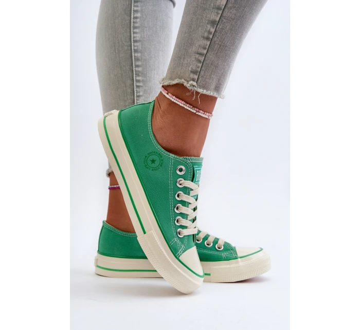 Niskie Trampki Damskie Big Star NN274268 Zielone