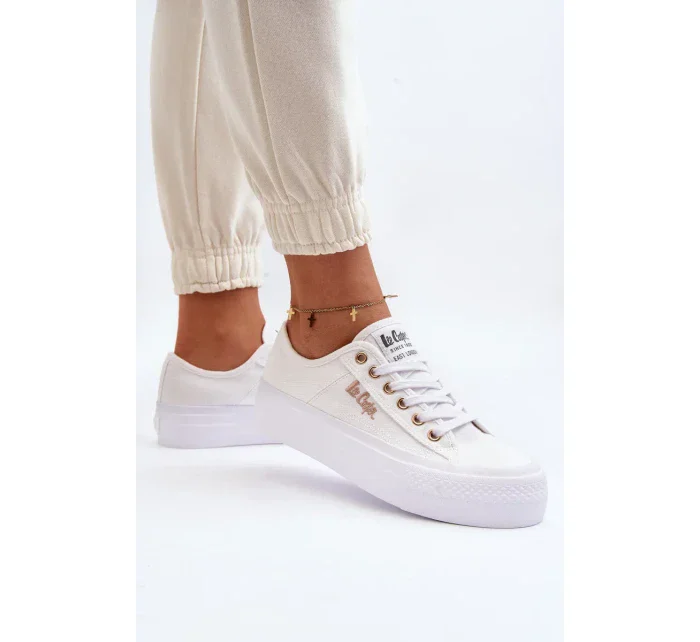 Dámské Tenisky na platformě Lee Cooper Bílé Dámské Tenisky na platformě Lee Cooper Bílé