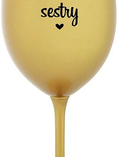 BAGS - SISTERS - zlatý pohár na víno 350 ml