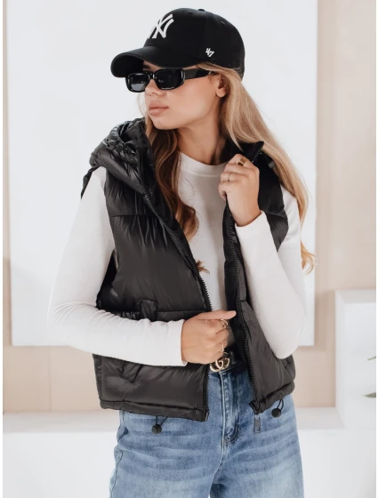 CEDAR dámska prešívaná vesta čierna FashionStreet TY3780