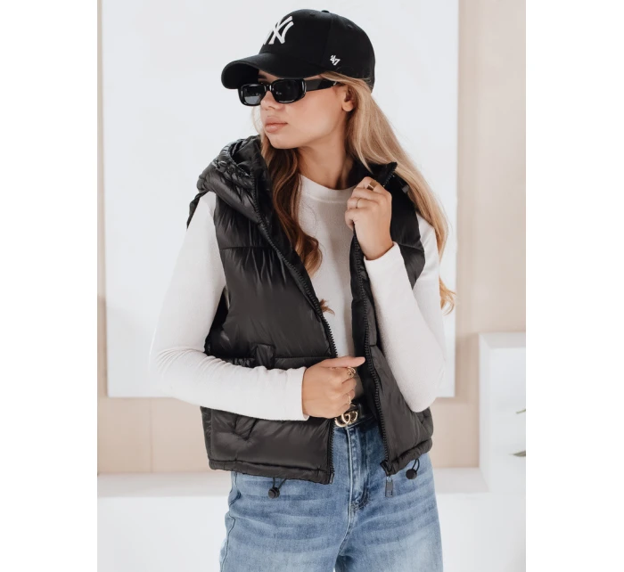 CEDAR dámska prešívaná vesta čierna FashionStreet TY3780