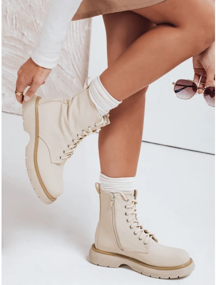 Dámské boty beige Dstreet model 21971384 - FashionStreet Dámské boty beige Dstreet model 21971384 - FashionStreet