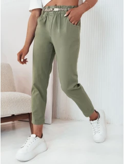 Dámske látkové nohavice ERLON green FashionStreet UY2100