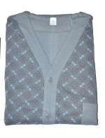 Pánské rozepínací pyžamo dł/r model 16125373 - Gucio Pánské rozepínací pyžamo dł/r model 16125373 - Gucio