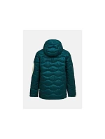 Pánská péřová bunda PEAK PERFORMANCE M Helium Utility Down Hood Jacket, zelená barva Pánská péřová bunda PEAK PERFORMANCE M Helium Utility Down Hood Jacket, zelená barva