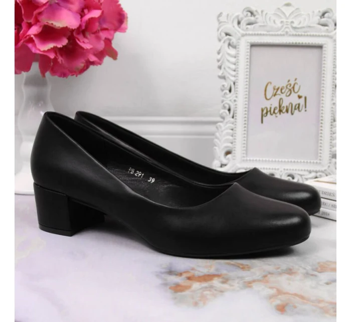 Černé lodičky na klínku W Sergio Leone Černé lodičky na klínku W Sergio Leone