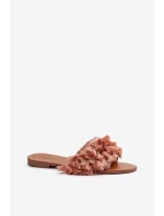 Ploché Dámské Žabky S Špinavě Růžové model 21656741 - Boto Ploché Dámské Žabky S Špinavě Růžové model 21656741 - Boto