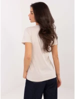 T shirt model 21798148 jasny beżowy - FPrice