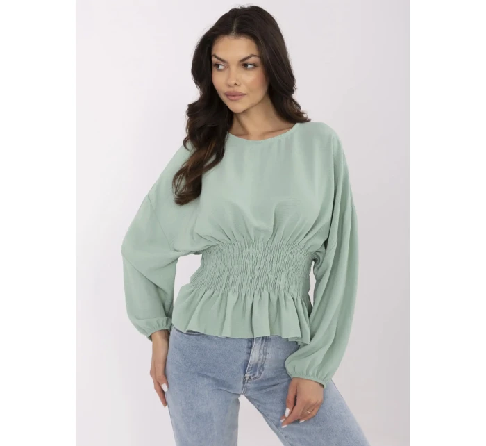 Blúzka D50021F11088A pistáciová